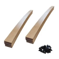 10 Lattes + Embouts - 880x48x8 Mm - Lit 90 - Pour Sommier / Bz / Clic ...