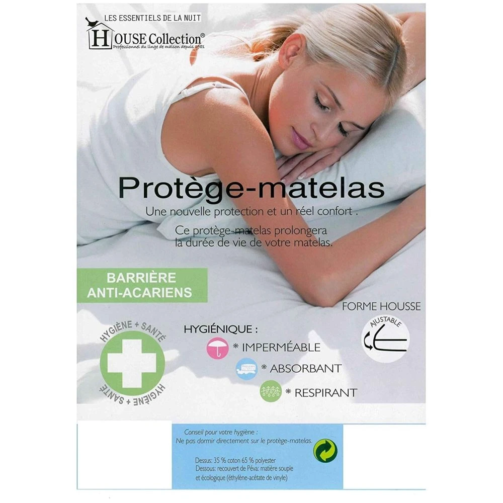 Matelas à Mémoire De Forme 65 Kg/m3 + Alèse 120x190 X 23,5 Cm Trè... – Image 3