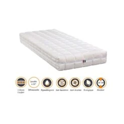 Matelas Mémoire De Forme + Alèse 70x190 X 23 Cm Très Ferme + Oreill...