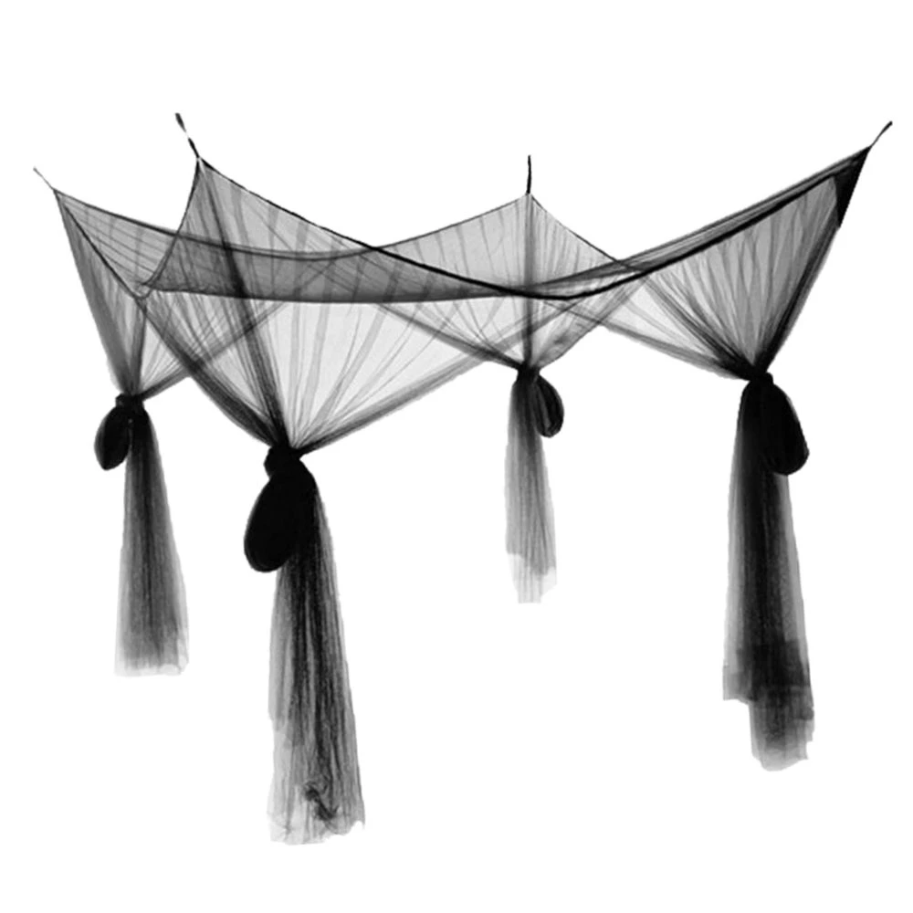 4 Coin Poste Lit Baldaquin Moustiquaire Chambre Lit Suspendu Cantonni?... – Image 4