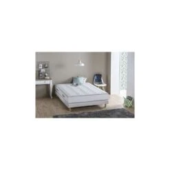 DEKO DREAM Ensemble Matelas + Sommier 140 X 190 - Mousse - 19 Cm - 5 Z...