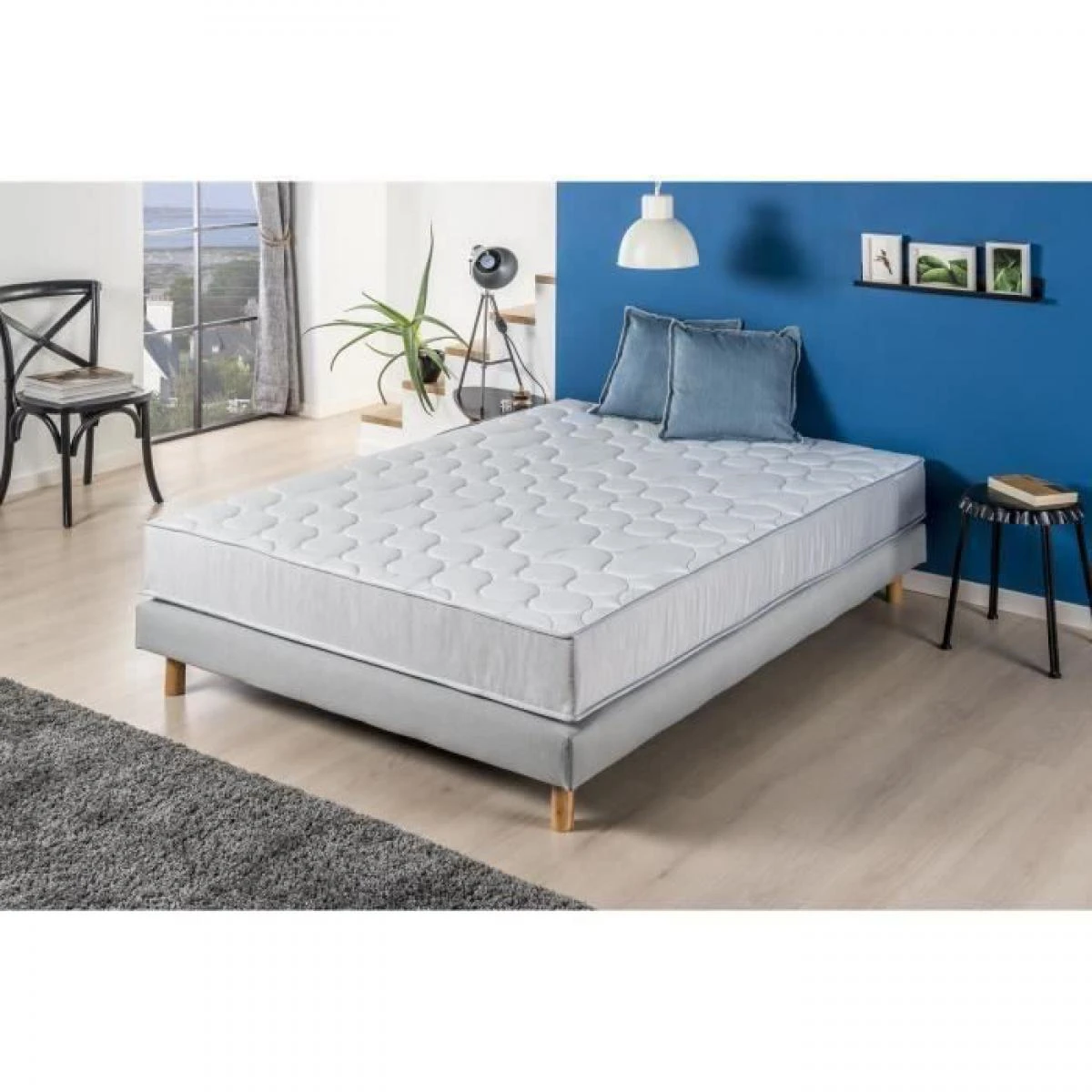 DEKO DREAM Ensemble SPRINGMAX Matelas + Sommier 140x190 Cm - Accueil D...