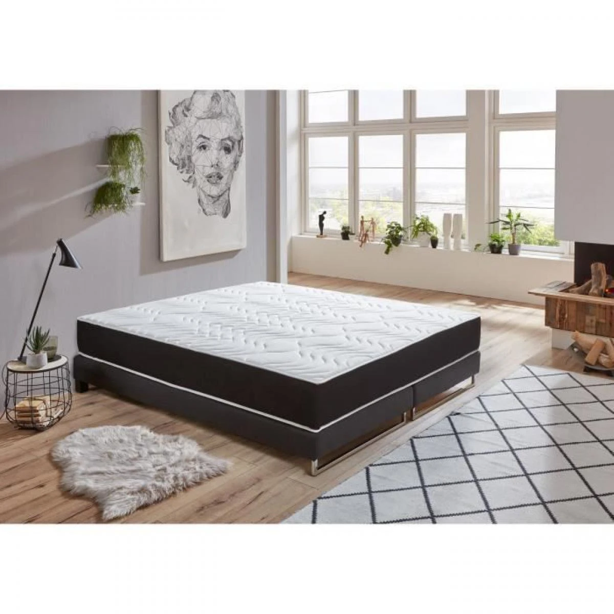DORMIPUR Matelas 160x200 - Mousse Memoire De Forme - 22 Cm - Equilibre...
