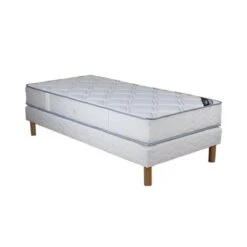 Ensemble Matelas Ressorts Ensachés Avec Sommier à Ressorts 90x190 Cm