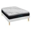 Ensemble Sommier + Matelas Ressorts Ensachés Et Surmatelas Intégré ...