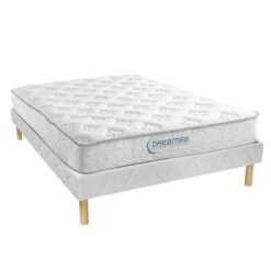 Ensemble Sommier + Matelas Ressorts Ensachés ép22cm SERENITE De DREA...