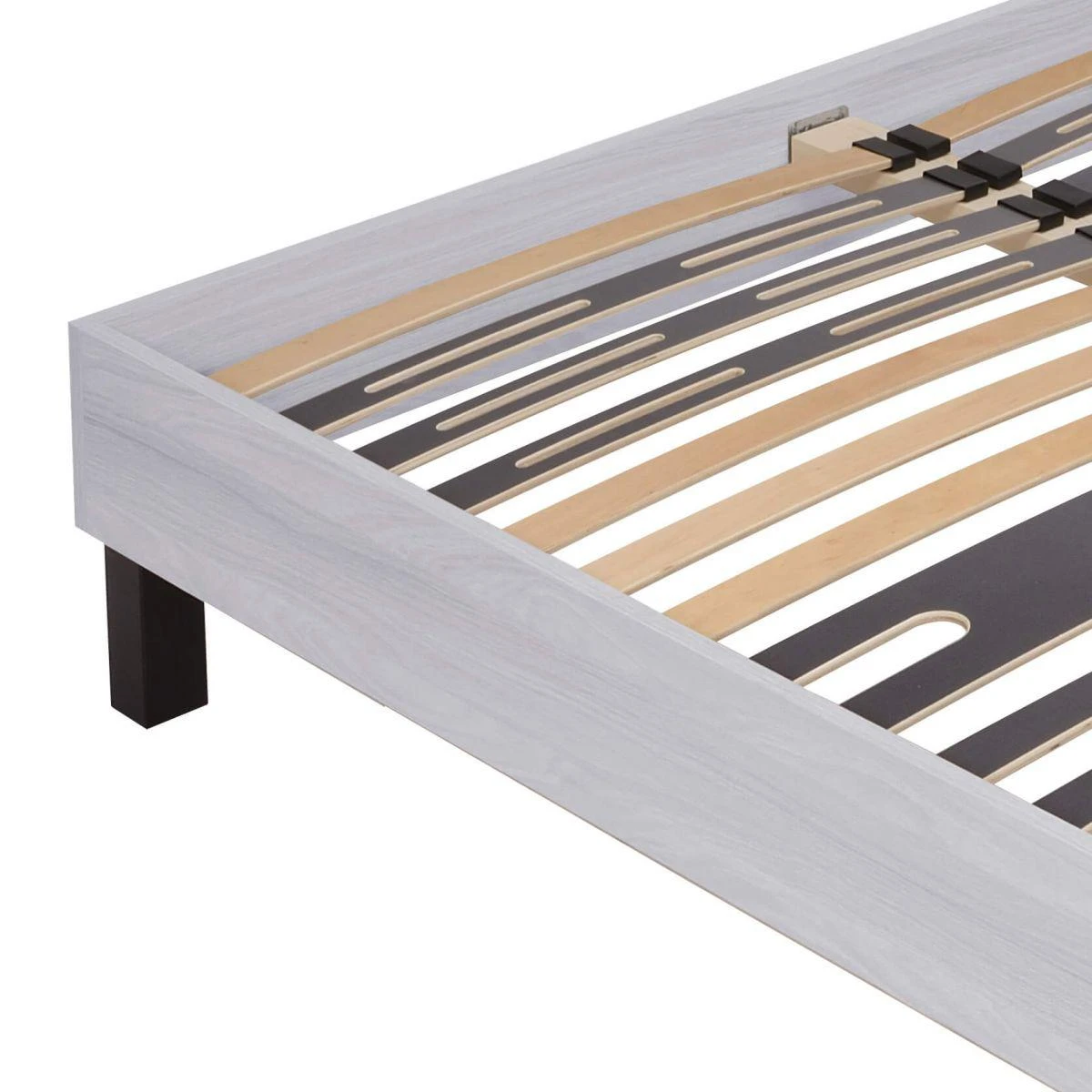 FACILKIT - Sommier DĂ©montable 160x200cm Bois Blanchi â Image 3