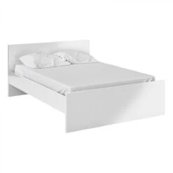 Lit 140x190 Cm BEST LAK 2 Blanc Laqué