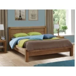 Lit 140 X 190 Cm - Chêne Huilé - BROCELIANDE II