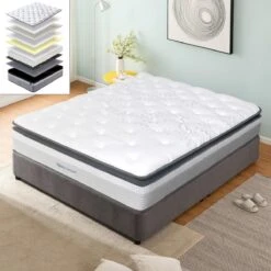 Matelas Avec Sur-matelas Intégré Épaisseur 33cm Montblanc - 160x200