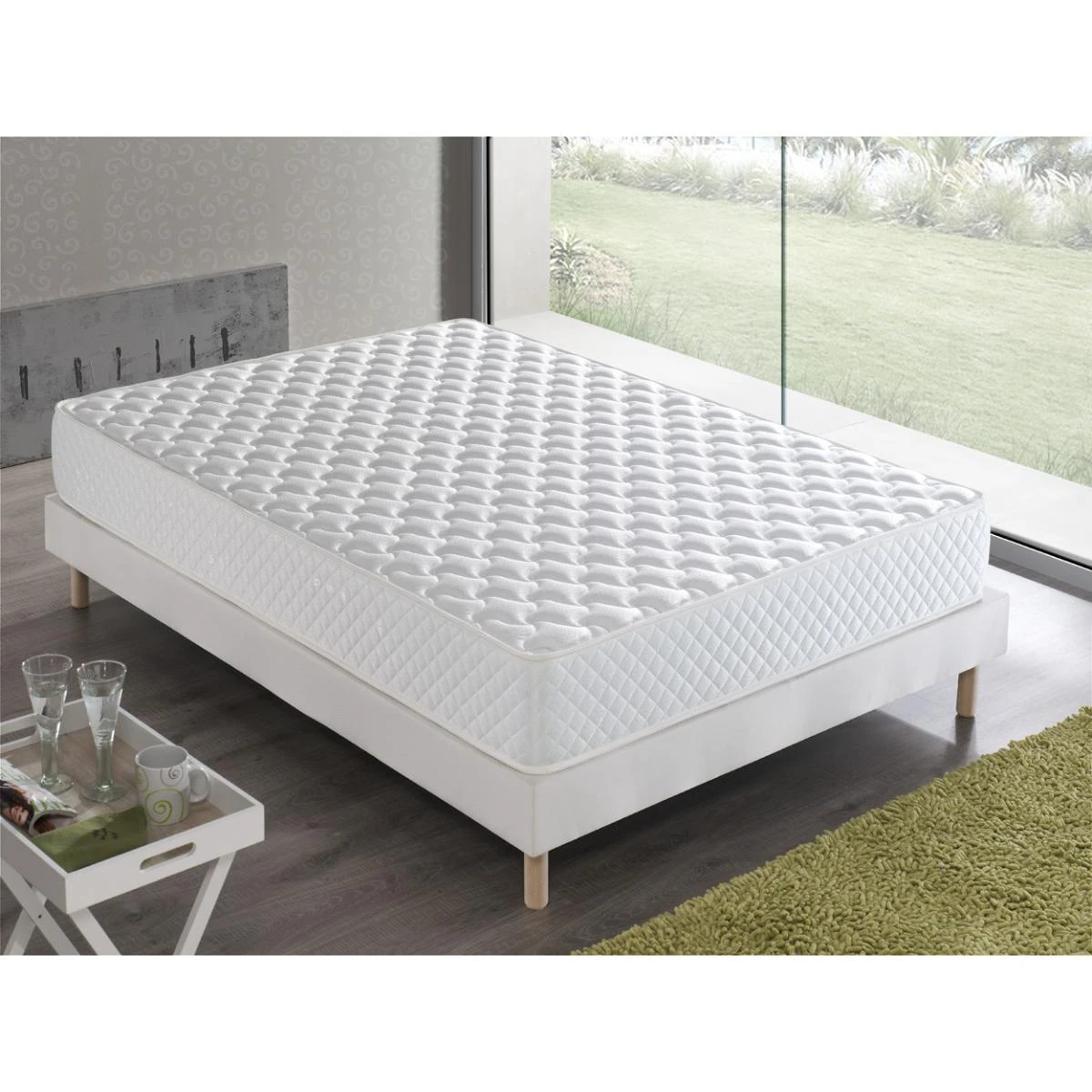 MATELAS ROYAL 140X190 CM A MEMOIRE DE FORME EPAISSEUR 20 CM.
