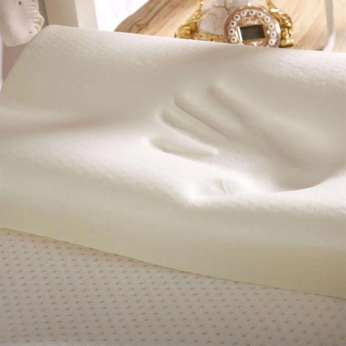 Oreiller Cervical En Bambou En Mousse à Mémoire De Forme Oreiller De... – Image 5