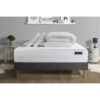 PACK Matelas + Sommier Gris 140x200 Memo Bio Mousse à Mémoire De Fo...