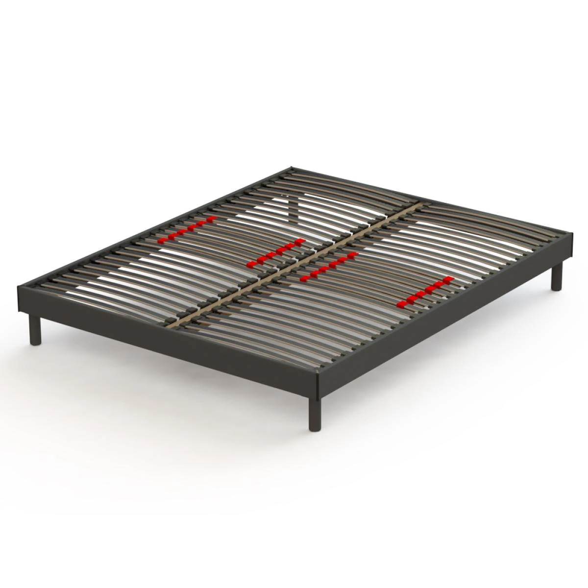 Sommier Prodige Avec Curseurs Réglables – Gris Anthracite | 140x200... – Image 2