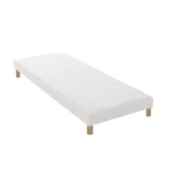 Sommier Tapissier à Lattes Blanc Made In France
