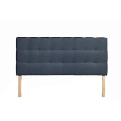 Tete De Lit 140x190 Cm - Tissu Bleu - L 152 X P 8 X H 65/101 Cm - AGAD...