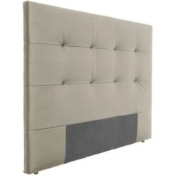 Tete De Lit 165 X 120 Cm - Simili Taupe - Pour Couchage 140 Et 160 - H...