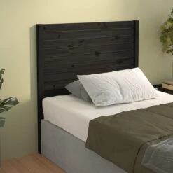 VidaXL Tête De Lit Noir 96x4x100 Cm Bois Massif De Pin