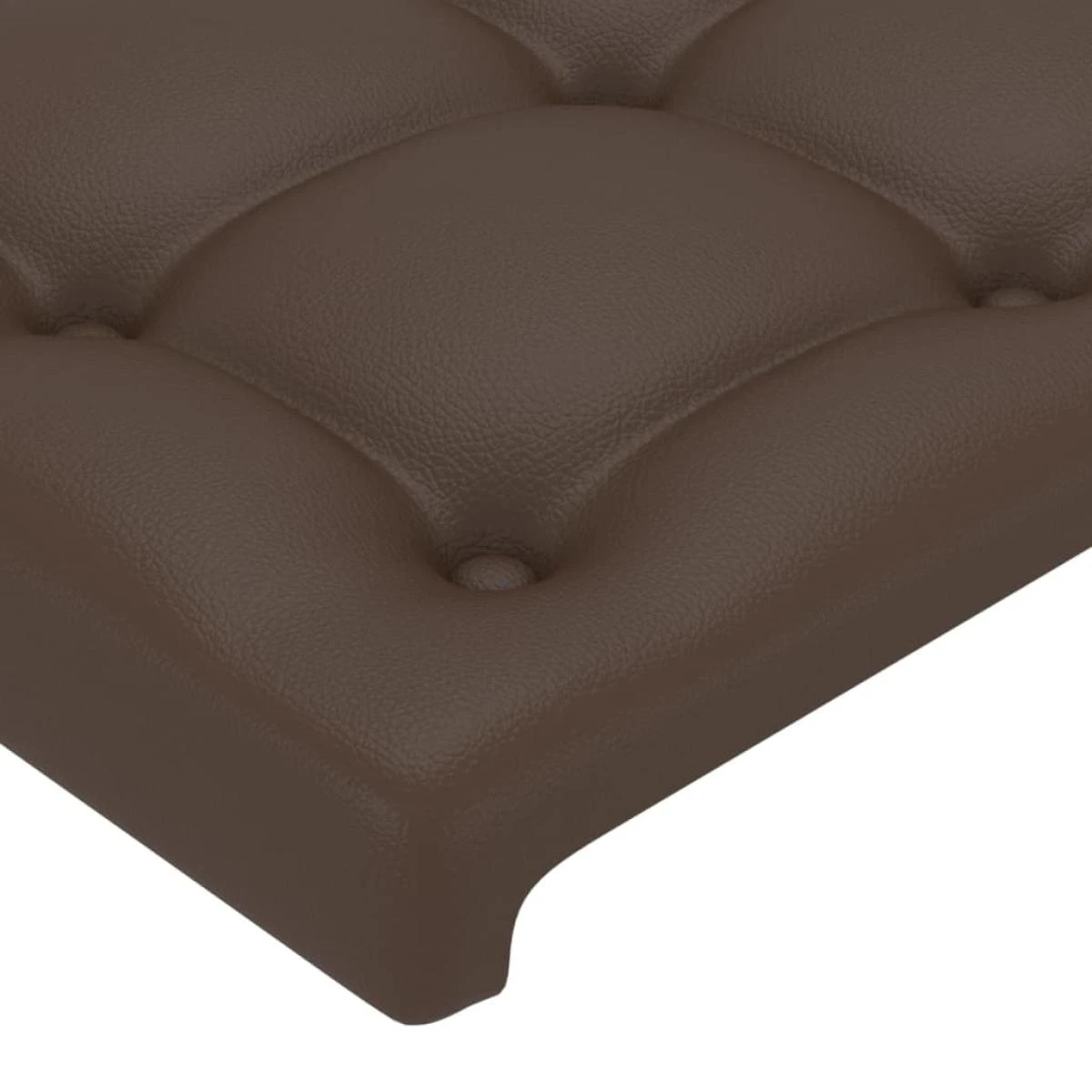 VidaXL TĂȘtes De Lit 2 Pcs Marron 100x5x78/88 Cm Similicuir â Image 4