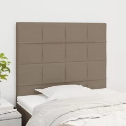 VidaXL Têtes De Lit 2 Pcs Taupe 100x5x78/88 Cm Tissu